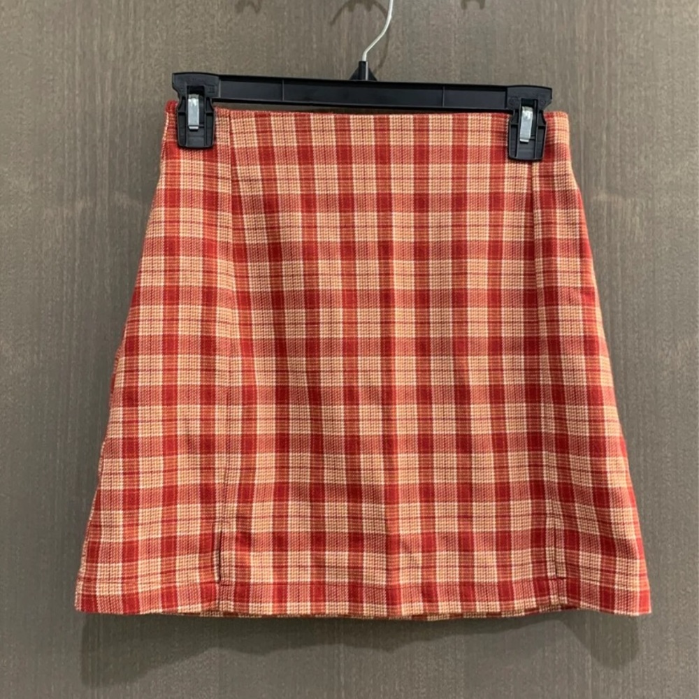 Brandy Melville plaid mini skirt